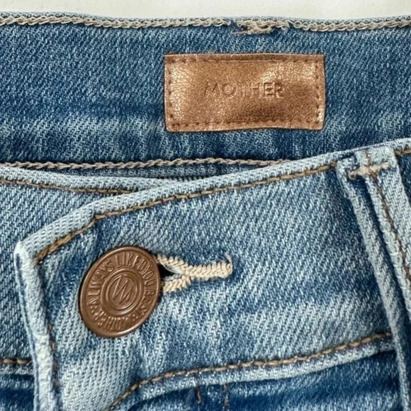 Mother The Hustler Ankle Fray Jeans Flare Thrilling Shots B1084 - Picture 5 of 7